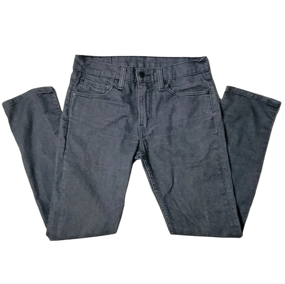 Levi's 511 Dark Gray Denim Skinny Jeans Size 32 X 32